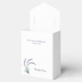 Eenvoudige Lavendel Bruiloft Bedankdoosjes (Geopend)