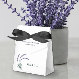 Eenvoudige Lavendel Bruiloft Bedankdoosjes