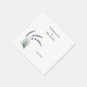 Eenvoudige Lavendel Bruiloft Servet (Hoek)