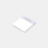 Eenvoudige lavendel en minimale Gold Personal Stat Post-it® Notes (Schuin)