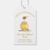 Eenvoudige lavendel geïnfundeerde Honey Hang Label Cadeaulabel (Voorkant)