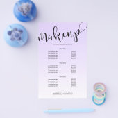 Eenvoudige lavendel handgeschreven script kalligra flyer (Enkel)
