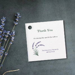 Eenvoudige Lavendel Trouw Dank Je Bedankjes Labels