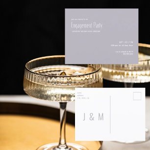 Eenvoudige Lavendel Uitnodiging voor Verlovingsfee