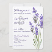 Eenvoudige lavendeprigs kaart (Voorkant)