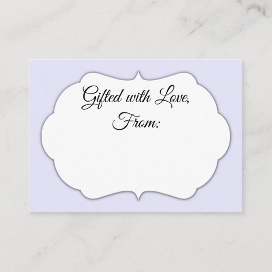 Eenvoudige lavender, geen onmiddellijke verpakking informatiekaartje (Achterkant)