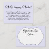 Eenvoudige lavender, geen onmiddellijke verpakking informatiekaartje (Voorkant / Achterkant)