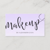 Eenvoudige lavender handgeschreven scriptkalligraf visitekaartje (Voorkant)