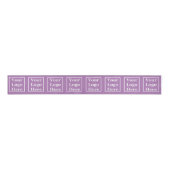 Eenvoudige lavender Sjabloon Uw Logo hier Grosgrain Lint (Voorkant)