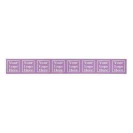 Eenvoudige lavender Sjabloon Uw Logo hier  Grosgrain Lint