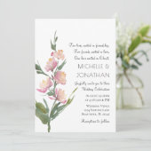 Eenvoudige lavenderbloemen Moderne Christelijke br Kaart (Staand voorkant)