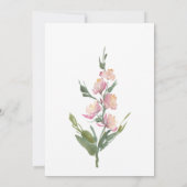 Eenvoudige lavenderbloemen Moderne Christelijke br Kaart (Achterkant)