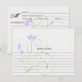 Eenvoudige lavenderkaarten voor Zwemzand Briefkaart (Voorkant / Achterkant)