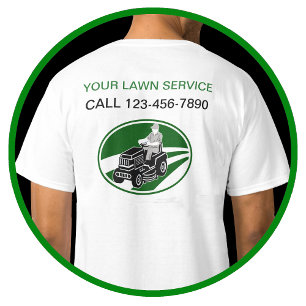 Eenvoudige Lawn Service T-shirt