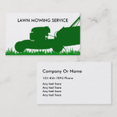 Eenvoudige Lawn Service Visitekaartje (Voorkant / Achterkant)