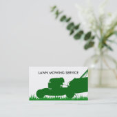 Eenvoudige Lawn Service Visitekaartje (Staand voorkant)