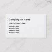 Eenvoudige Lawn Service Visitekaartje (Achterkant)