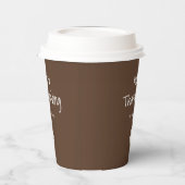 Eenvoudige Leaf Modern Family Thanksgiving Papieren Bekers (Links)