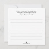 Eenvoudige Leaf Outline Kaarten met Journal (Achterkant)