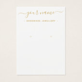 Eenvoudige leeskaart voor goudhouder visitekaartje (Voorkant)