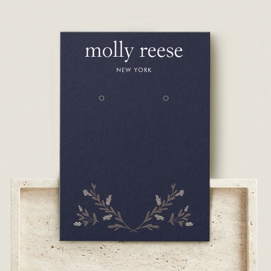Eenvoudige legant Branch Navy die Display Kaart ve