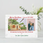 Eenvoudige legant die we voor kerstfoto's hebben g aankondiging (Staand voorkant)