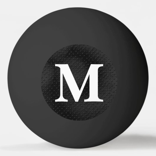 Eenvoudige legant modern monogram Masculine Pingpongbal (Achterkant)
