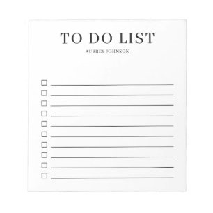 Eenvoudige legant om lijst te doen notitieblok