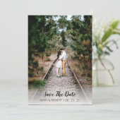 Eenvoudige legant slaat de datumfoto op met Verde Kaart (Staand voorkant)