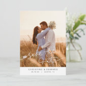 Eenvoudige legant Sparen de de fotokaart van het d Kaart (Staand voorkant)