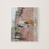 Eenvoudige legante bruiloft bespaart de Uitnodigin Legpuzzel (Verticaal)