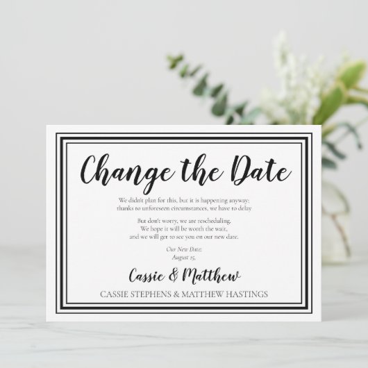 Eenvoudige legante BW Weddenschap Verander de Datu Kaart (Staand voorkant)