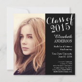 Eenvoudige legante klasse van de uitnodiging tot h (Achterkant)