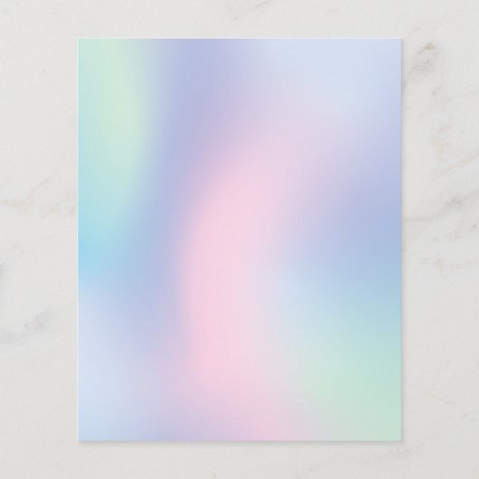 Eenvoudige legante pasta Makeup artiest Flyer (Achterkant)