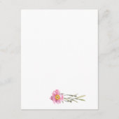 Eenvoudige legantie, huwelijksgegevens informatiekaartje (Achterkant)