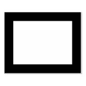 Eenvoudige lege rechthoek super dikke rand rubberstempel (Afrduk)