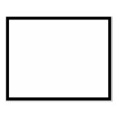 Eenvoudige lege rechthoekige rand 4 "x 5" rubberstempel (Afrduk)