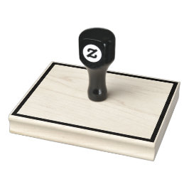 Eenvoudige lege rechthoekige rand 4 "x 5" rubberstempel