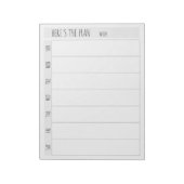 Eenvoudige lege weekkalenderplanner notitieblok (Linkerzijde)