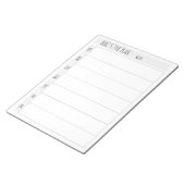 Eenvoudige lege weekkalenderplanner notitieblok (Schuin)
