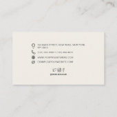 Eenvoudige legitieme eBay-professional Visitekaartje (Achterkant)