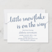 Eenvoudige leisteen douche | Dusty Blue Little Sno Kaart (Voorkant)