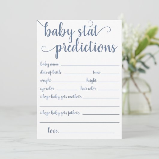 eenvoudige leisteenvoorspelling | Dusty Blue Keeps Kaart (Staand voorkant)