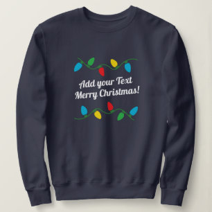 Eenvoudige lelijke kerst trui   jouw tekst toevoeg