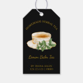 Eenvoudige Lemon Balm Tea Hang Label Cadeaulabel (Voorkant)