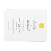 Eenvoudige Lemon sparen de Datum Magneet (Horizontaal)