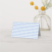 Eenvoudige Lemon Tree Blue White Stripes Baby show Plaatskaartje (Achterkant)