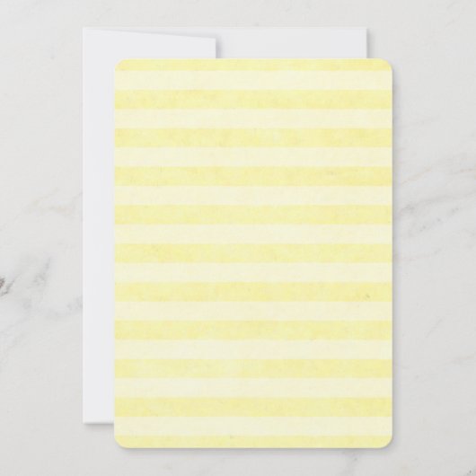 Eenvoudige lemon Wedding Invitation Flat Card Aankondiging (Achterkant)