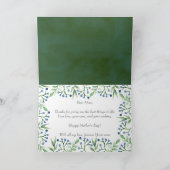 Eenvoudige lente blauwe bessen gelukkige Moederdag Kaart (Binnen)