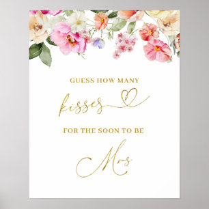 Eenvoudige Lente Bloemstuk Raad Hoeveel Kusjes Pos Poster